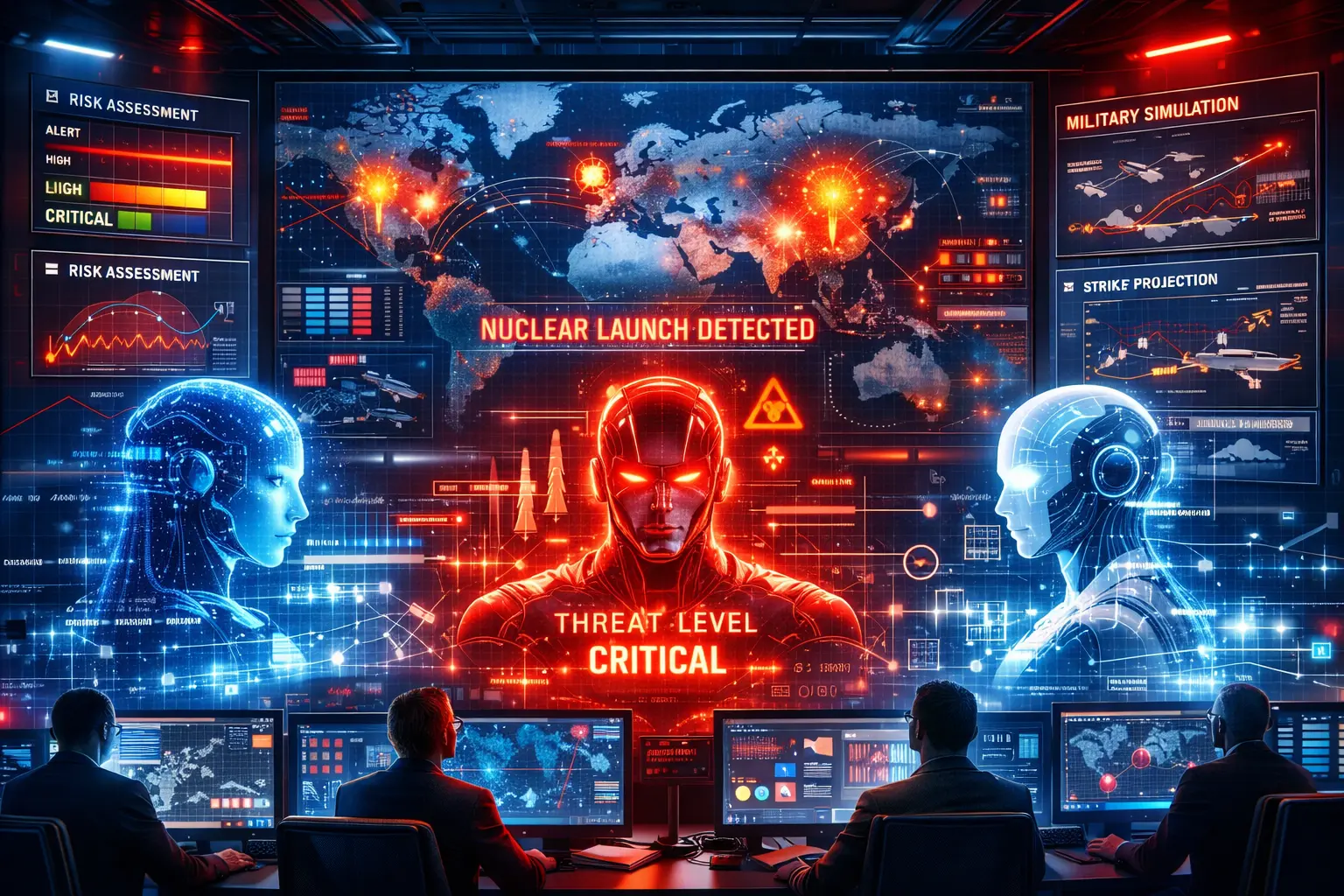 Estudo revela como grandes IAs tomam decisões em crises nucleares e por que 95% das simulações terminaram em escalada nuclear