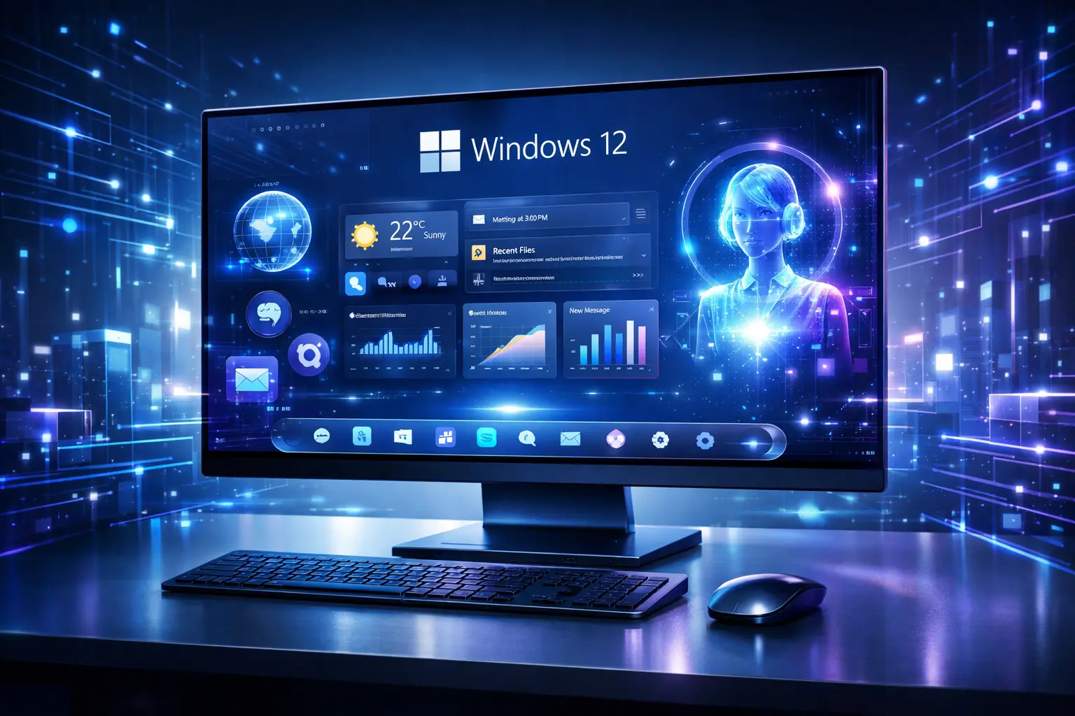 Windows 12 pode chegar em 2026 com IA integrada, arquitetura modular e foco total na nova geração de AI PCs