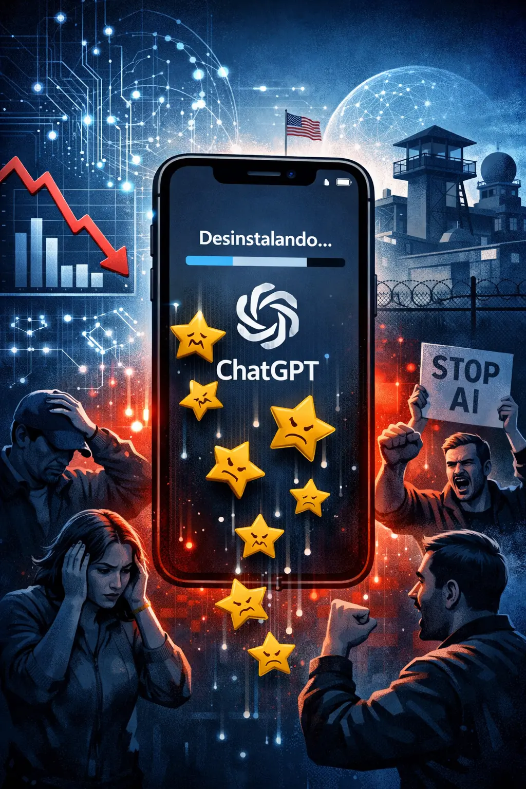 Parceria da OpenAI com o Pentágono gera crise de confiança e provoca onda de desinstalações do ChatGPT nos EUA