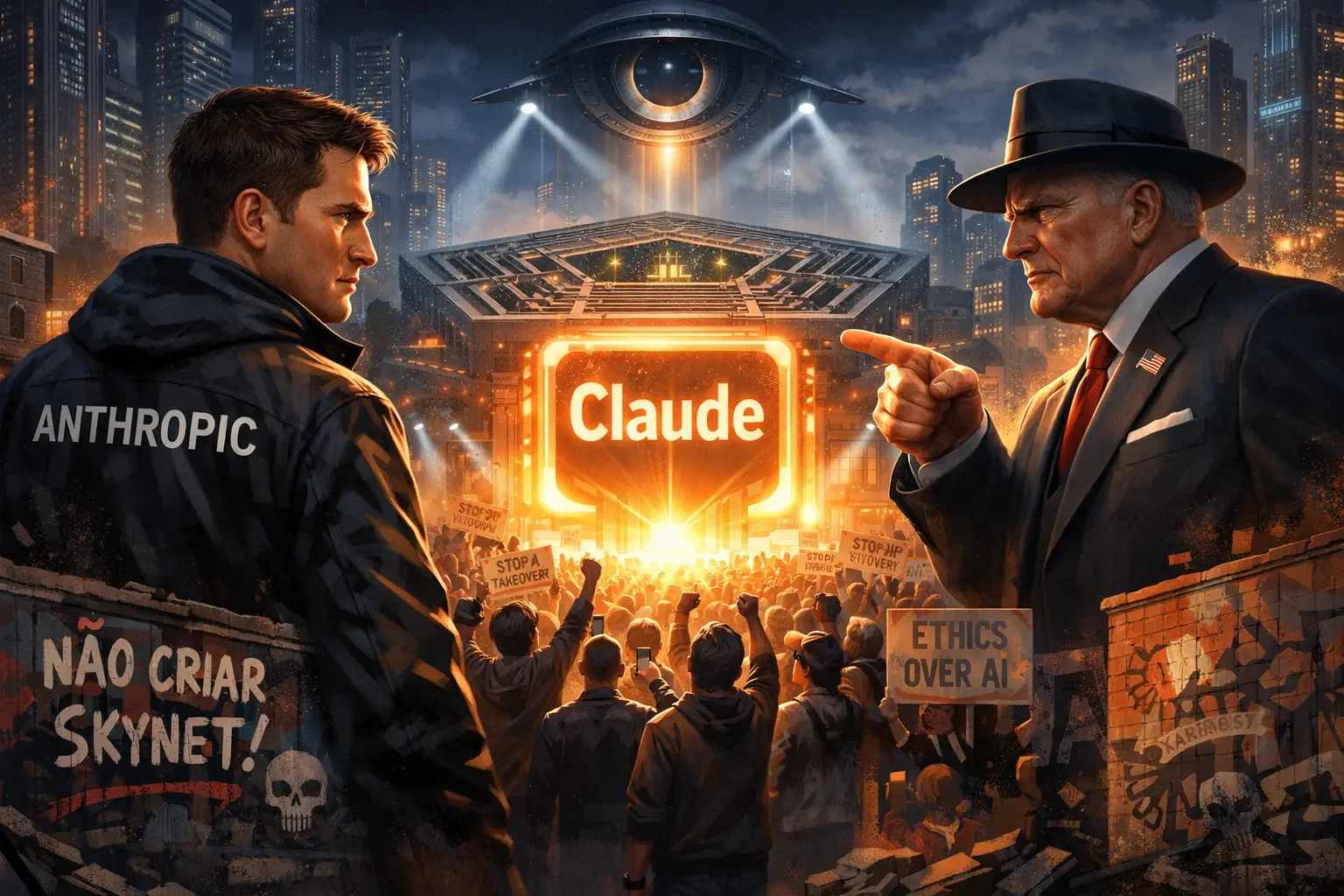 Conflito com o Pentágono faz IA Claude explodir em popularidade enquanto OpenAI enfrenta crise de confiança