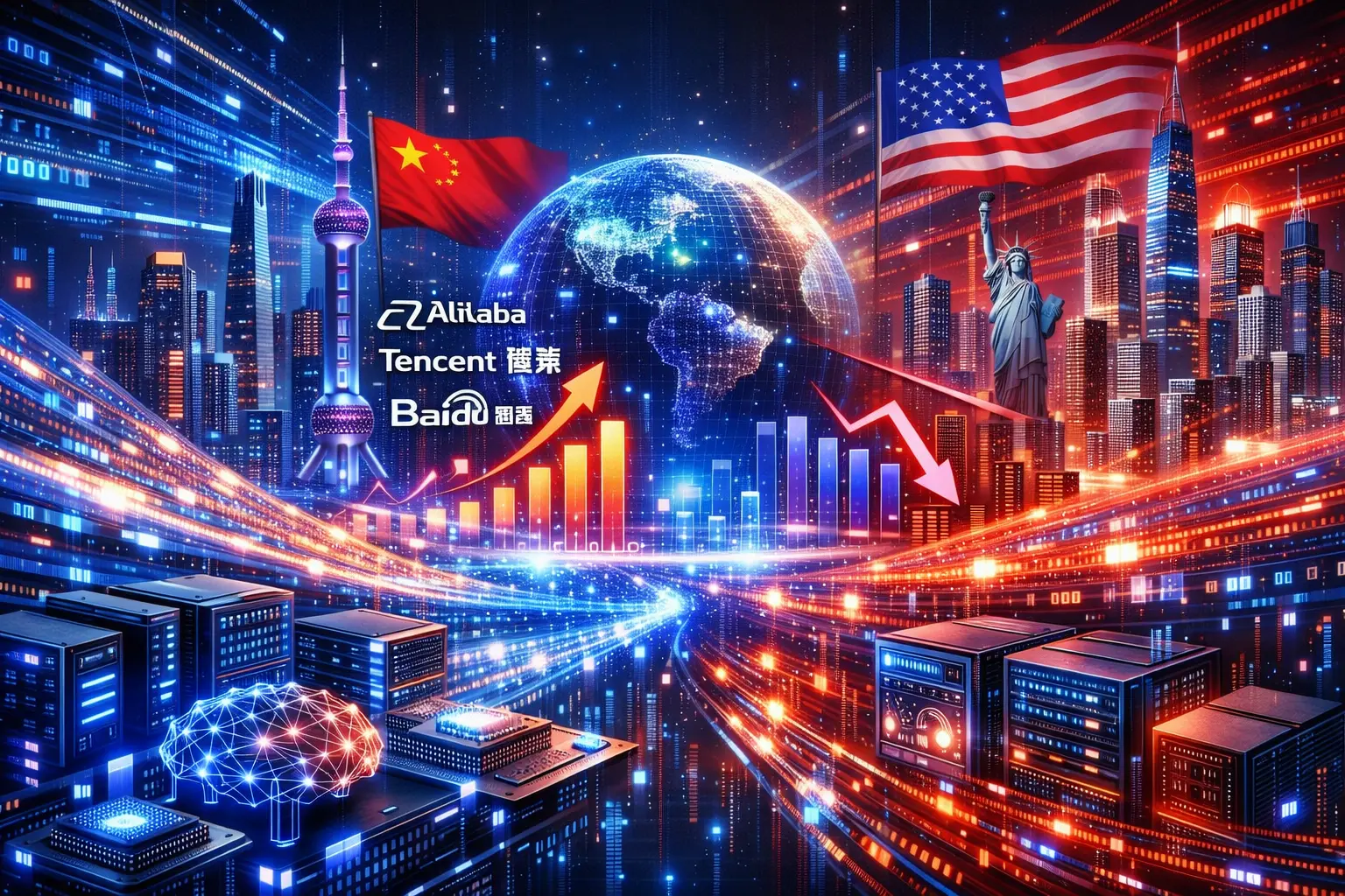 China dispara no uso de IA, domina ranking global e amplia vantagem sobre os EUA