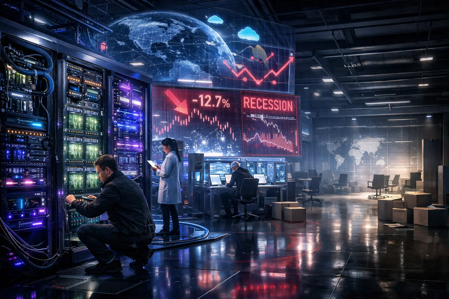 Oracle enfrenta demissões e endividamento para competir na corrida cara da inteligência artificial