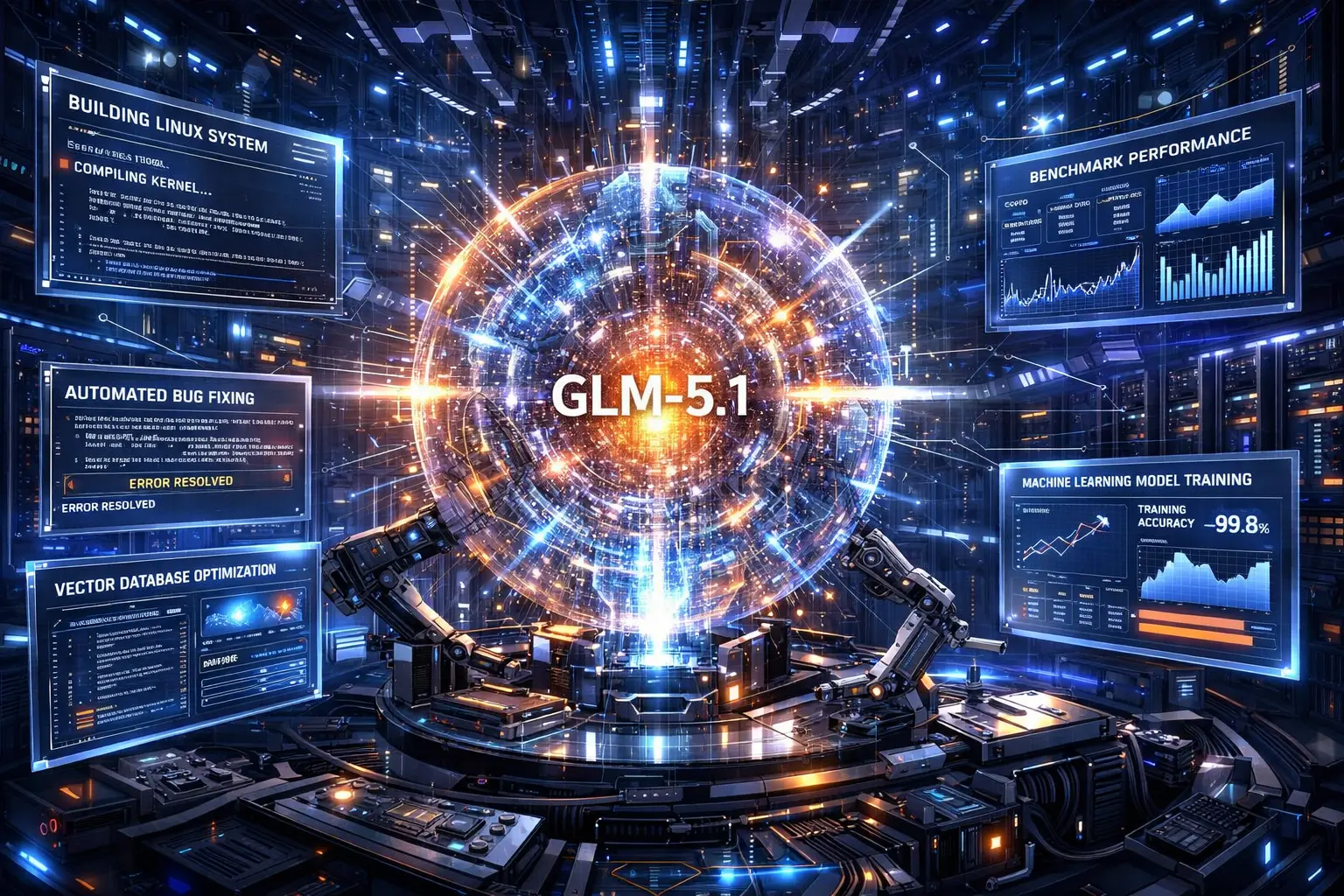 GLM-5.1 impressiona ao trabalhar 8 horas sozinho e superar gigantes da IA em programação