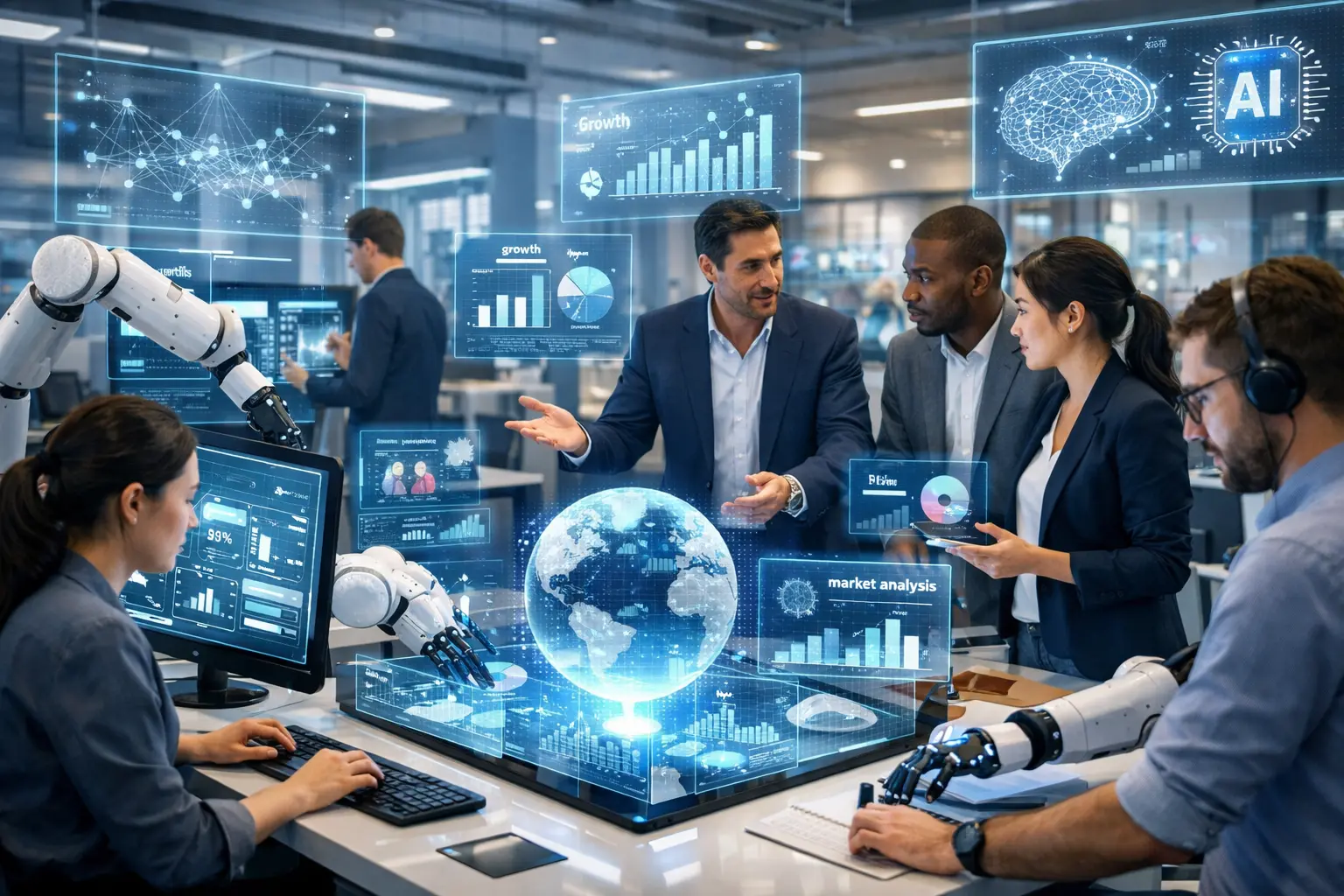 Inteligência Artificial deve transformar mais da metade dos empregos nos EUA até 2029