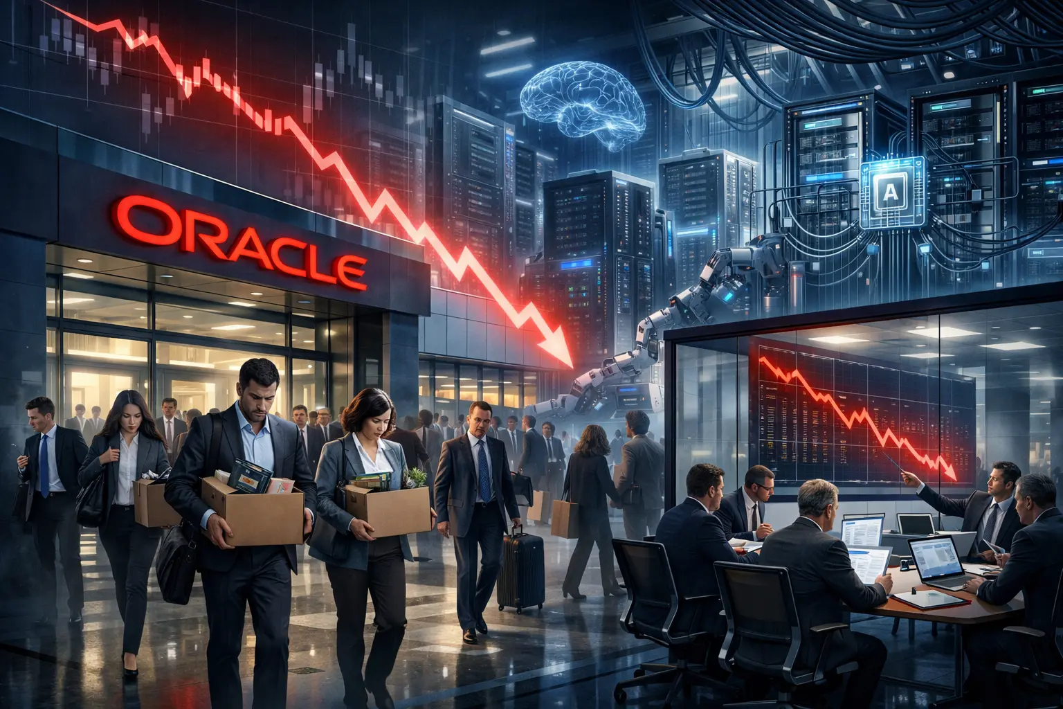 Oracle planeja demissões em massa para financiar corrida bilionária pela liderança em IA